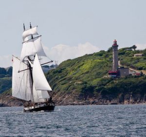 Le phare du Portzic et La Recouvrance à Brest